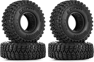 INJORA Pneu 1,3" S4 68 x 24 mm pour TRX4M SCX24 1/18 1/24 RC Crawler Upgrade (T1350)