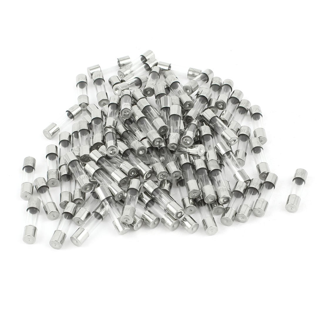 Uxcell Sourcing Map 100 Pcs 250V 2A F2al Quick Fast Blow Glass Tube Fuses 5 X 20Mm (Pack Of 100)