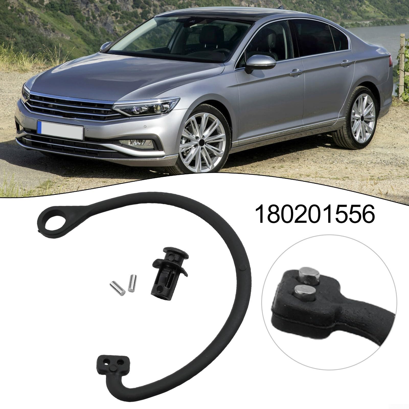 Cinghia di fissaggio per tappo del serbatoio del carburante, compatibile con modelli MK4, MK6 e A5, A8, Q5, C6, anno 1998-2018