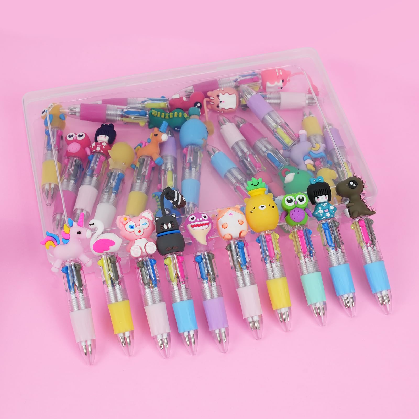 Yuechen 32PCS Crayon Sans Encre,Kawaii Crayon Infini,Cute Animaux Crayon Éternel,Stylo Encre Invisible,cadeaux Anniversaire Enfants Invites Pour Garçons Filles,Pochette Surprise Enfant