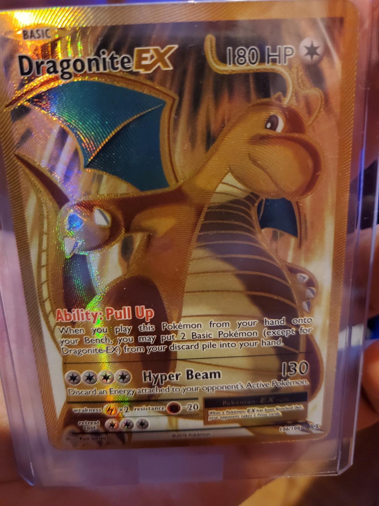 pokemon card dragonite ex full art Amazon.com: Pokemon - Dragonite-EX (106/108) - XY Evolutions main image 0
