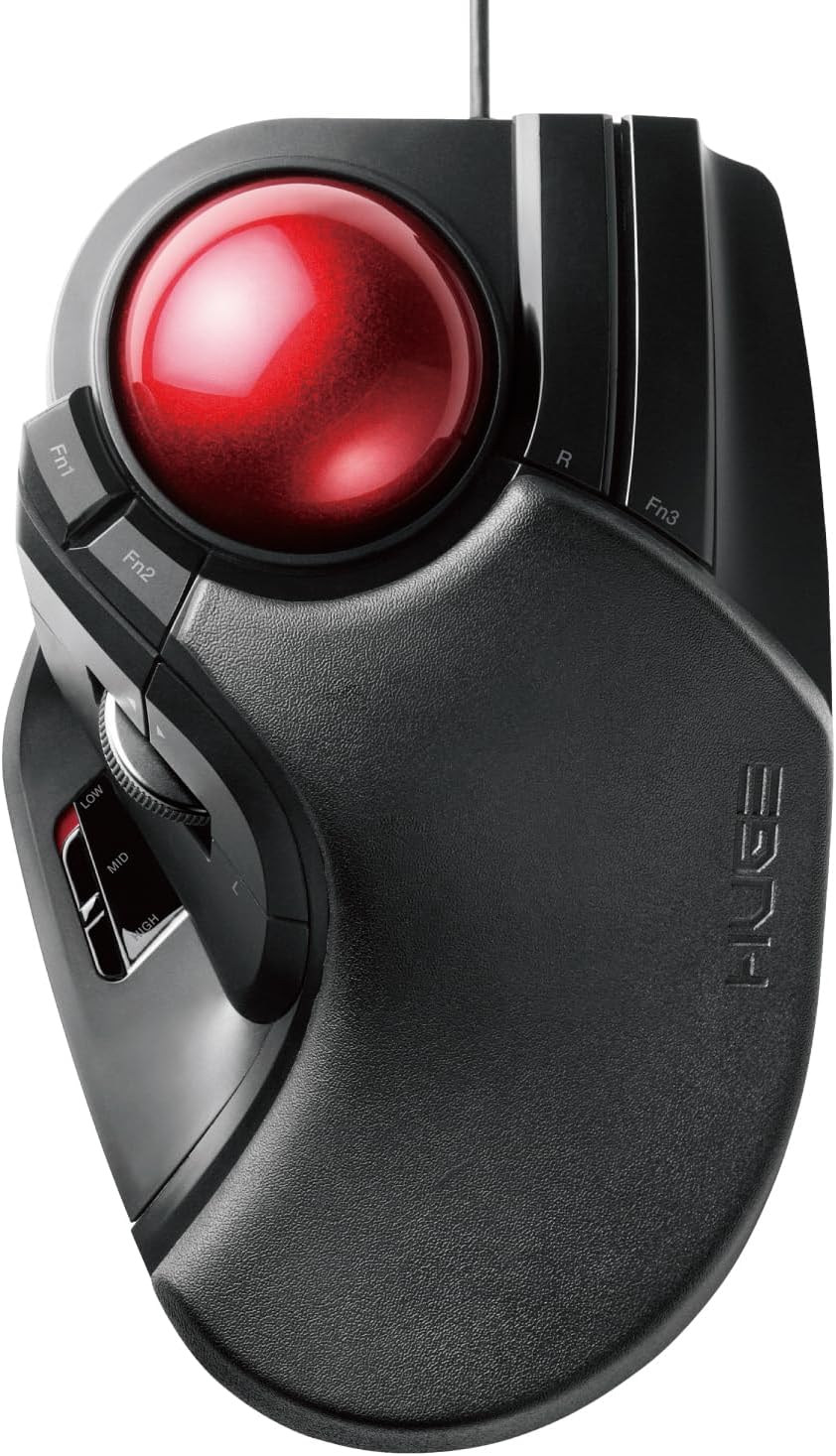 エレコム トラックボールマウス 有線 大玉 8ボタン チルト機能 ブラック M-HT1URBK