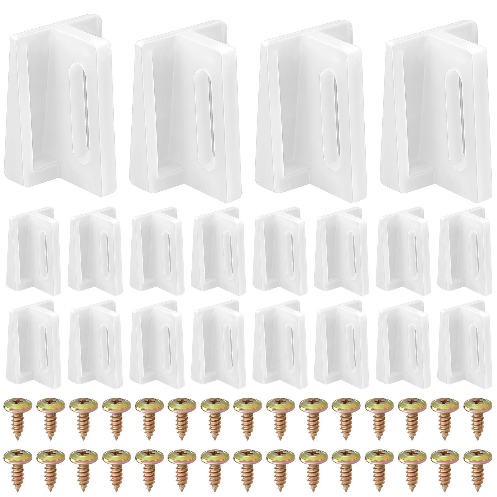 Sliner 20 Pcs Pocket Door Bottom Guide 1-1/8 Inch Jamb Mount Sliding