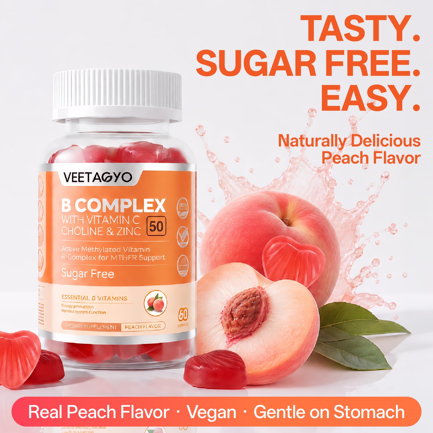 VEETAGYO B Complex 50 Gummies 120Cts — Amazon image 7