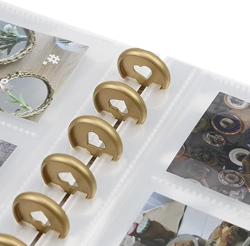 Miniatura 4 de HEVSTIL 11 discos expansores de plástico con forma de corazón para hojas sueltas, suministros para álbumes de recortes, discos de expansión para