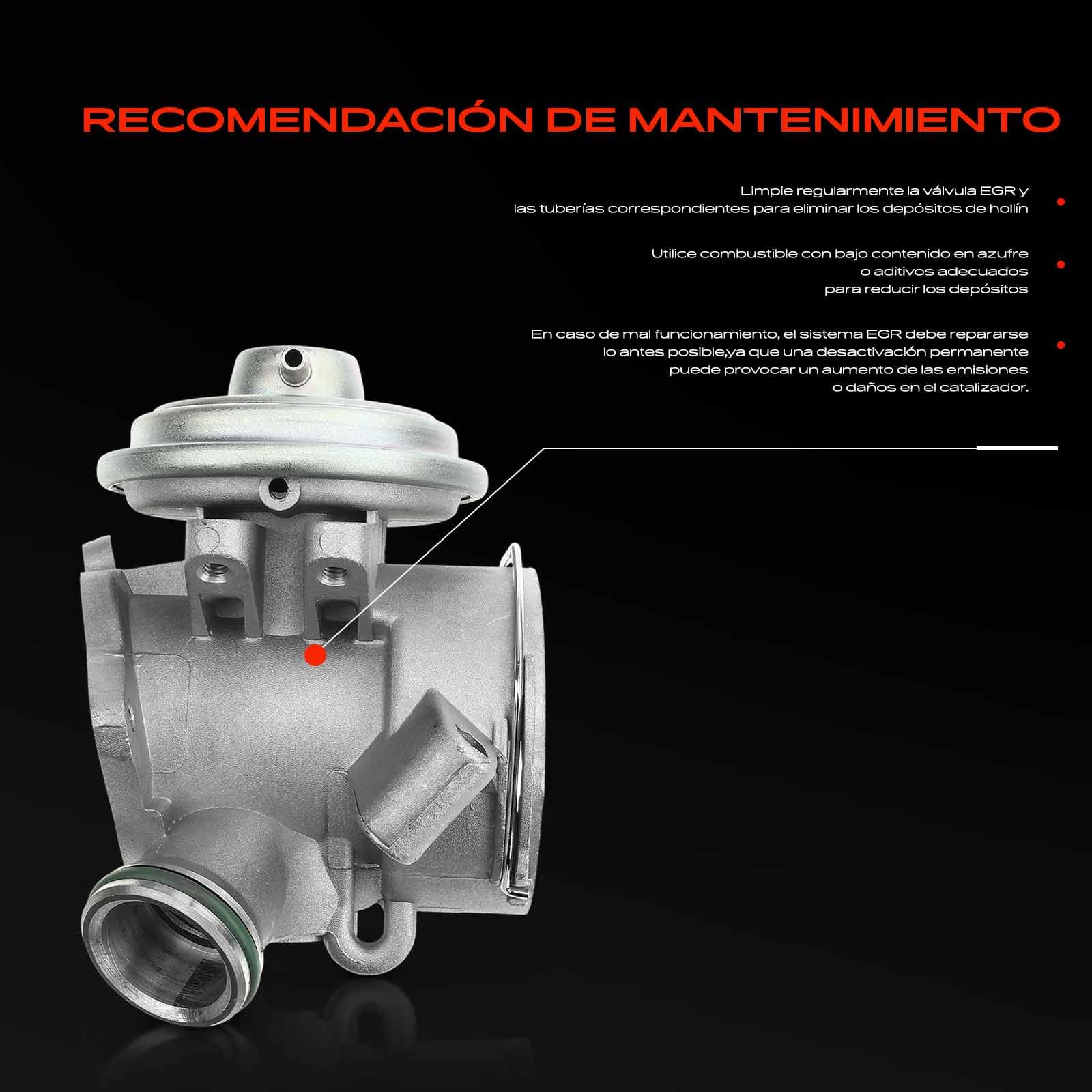 Frankberg Válvula EGR Diesel Compatible con Clase E W210 2.2L Clase E PlataForma/Chasis VF210 2.7L Clase C T-Model S203 2.7L Clase E T-Model S210 2.7L Clase C T-Model S203 2.2L Replace# A6110900754