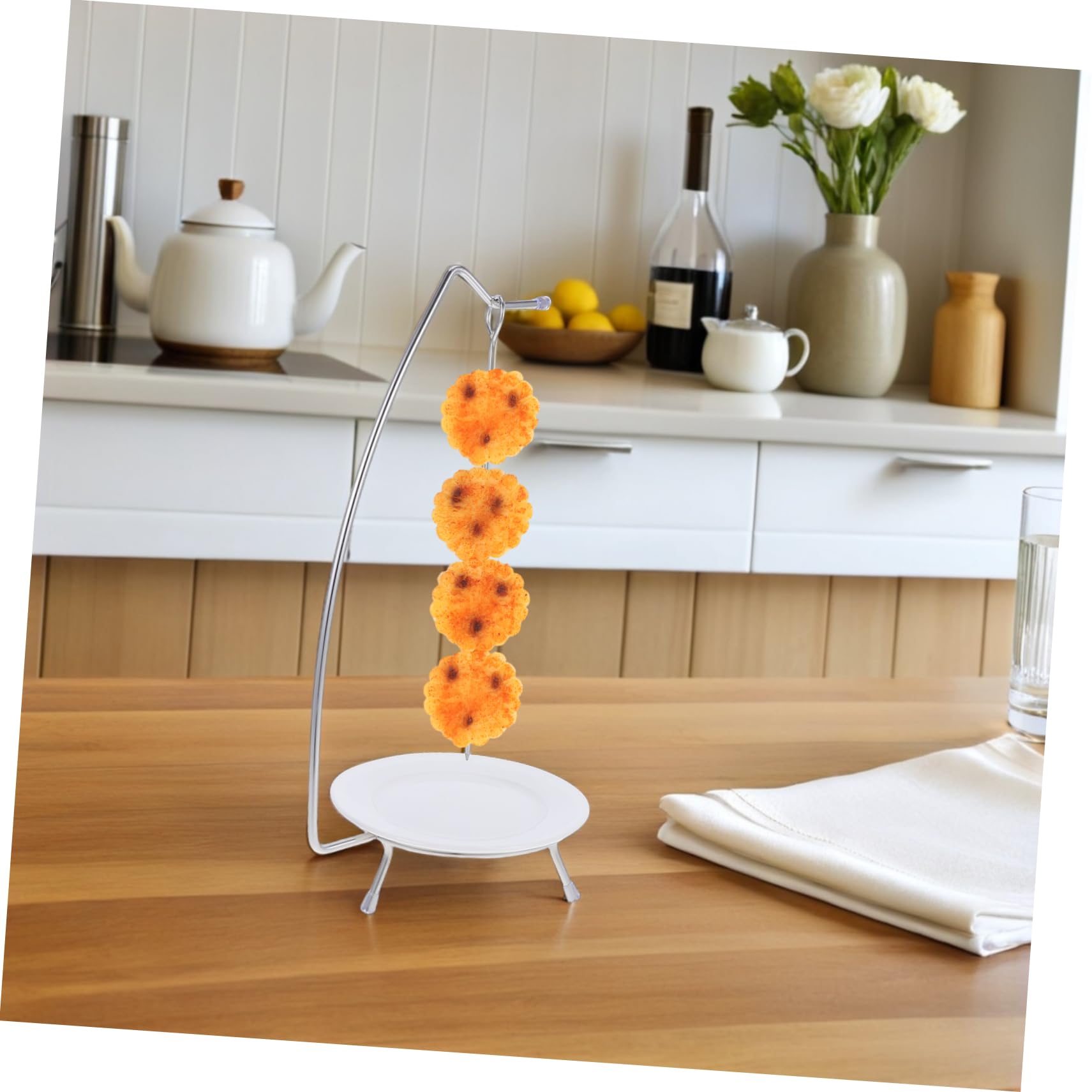 Alipis 5 set Spiedini per Barbecue Acciaio Inossidabile Riutilizzabili Resistenti Al Calore Antiscivolo e Sicuri Accessori Bbq Professionali per Carne e Verdure