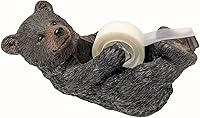 Vista 1 de Adorable dispensador de cinta de oso negro para cabaña estilo cabaña - oficina, escritorio, papel de regalo