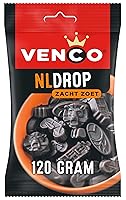 Vista 2 de Venco NL Drop Regaliz Negro Holandés Suave Dulce 4.23 oz 4.23 oz