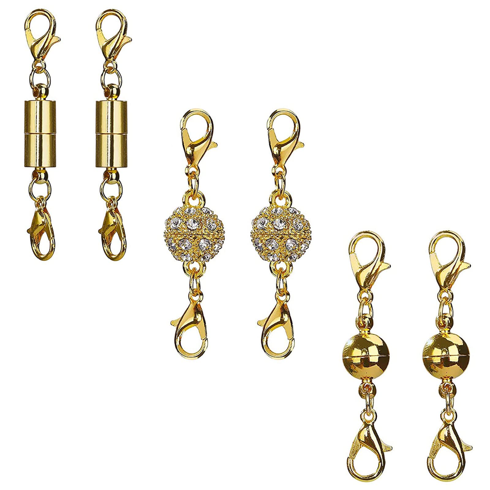 Fermoirs Magnétiques Pour Bijoux - 6x Convertisseurs Aimant Fort Pour Colliers Et Bracelets - Fabrication De Bijoux DIY
