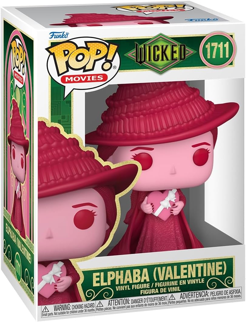 Funko POP Movies: Valentines - Elphaba - Wicked - Collectable Vinyl Figure - Gift Idea - Official Merchandise - for Kids & Adults - Movies Fans - Model Figure for Collectors and Display
