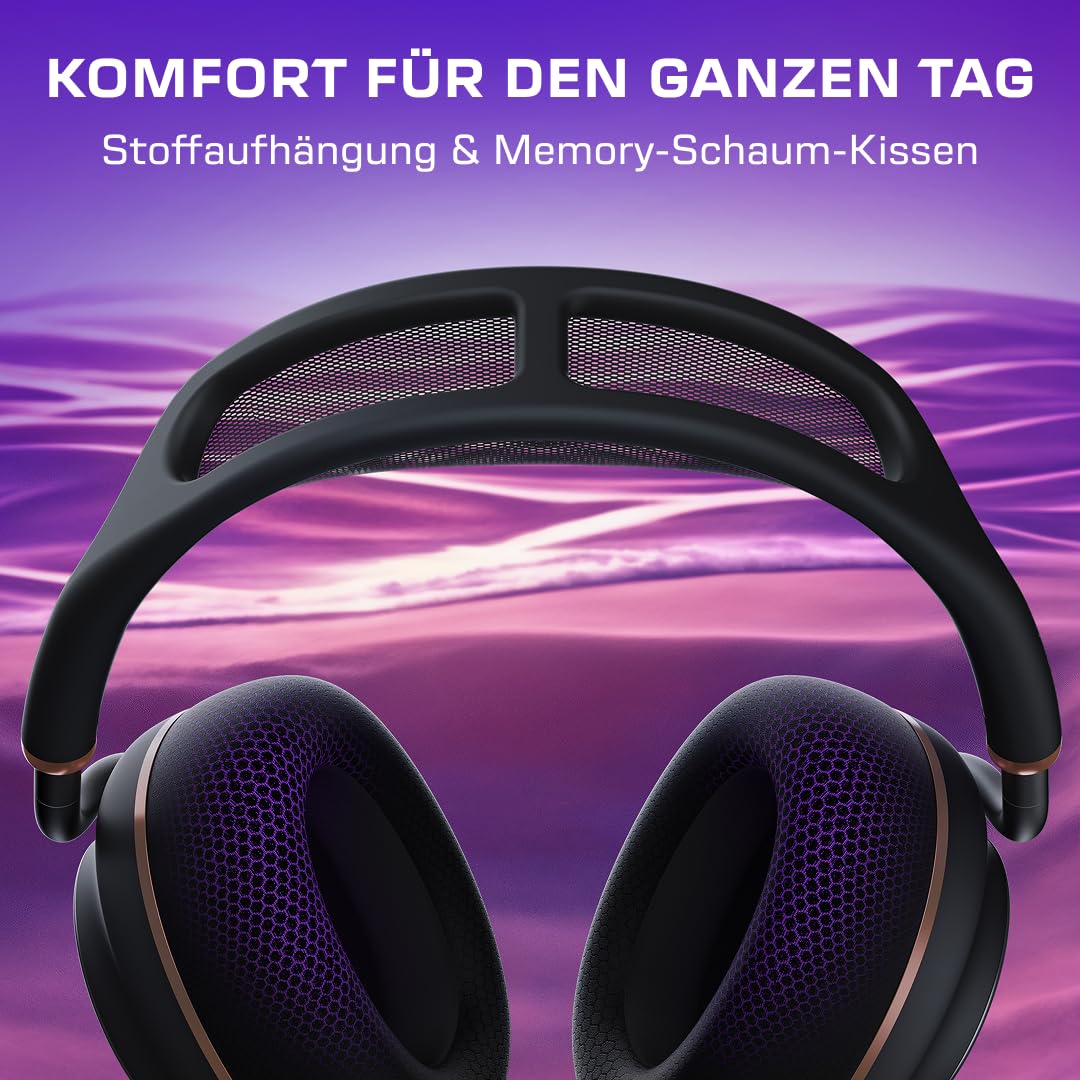 Turtle Beach Stealth Pro II Wireless Premium Gaming-Headset für PC, PS5, PS4 – zertifiziertes Hi-Res 24-bit Audio, Dolby Atmos Spatial Audio, Geräuschunterdrückung, Schwarz