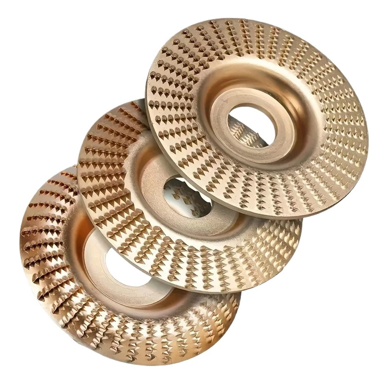 Disco de lijado versátil for pulir y tallar madera, 3 unidades, herramienta abrasiva 22 mm diámetro interior