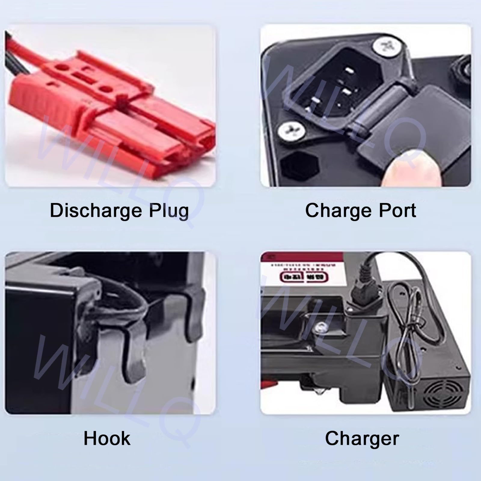 Batería Litio 24V 12Ah 15Ah 18Ah batería para Silla de Ruedas eléctrica de 24 V, batería Recargable de 24 voltios para Motor de 50 a 450 W, Kit Modificado con Cargador