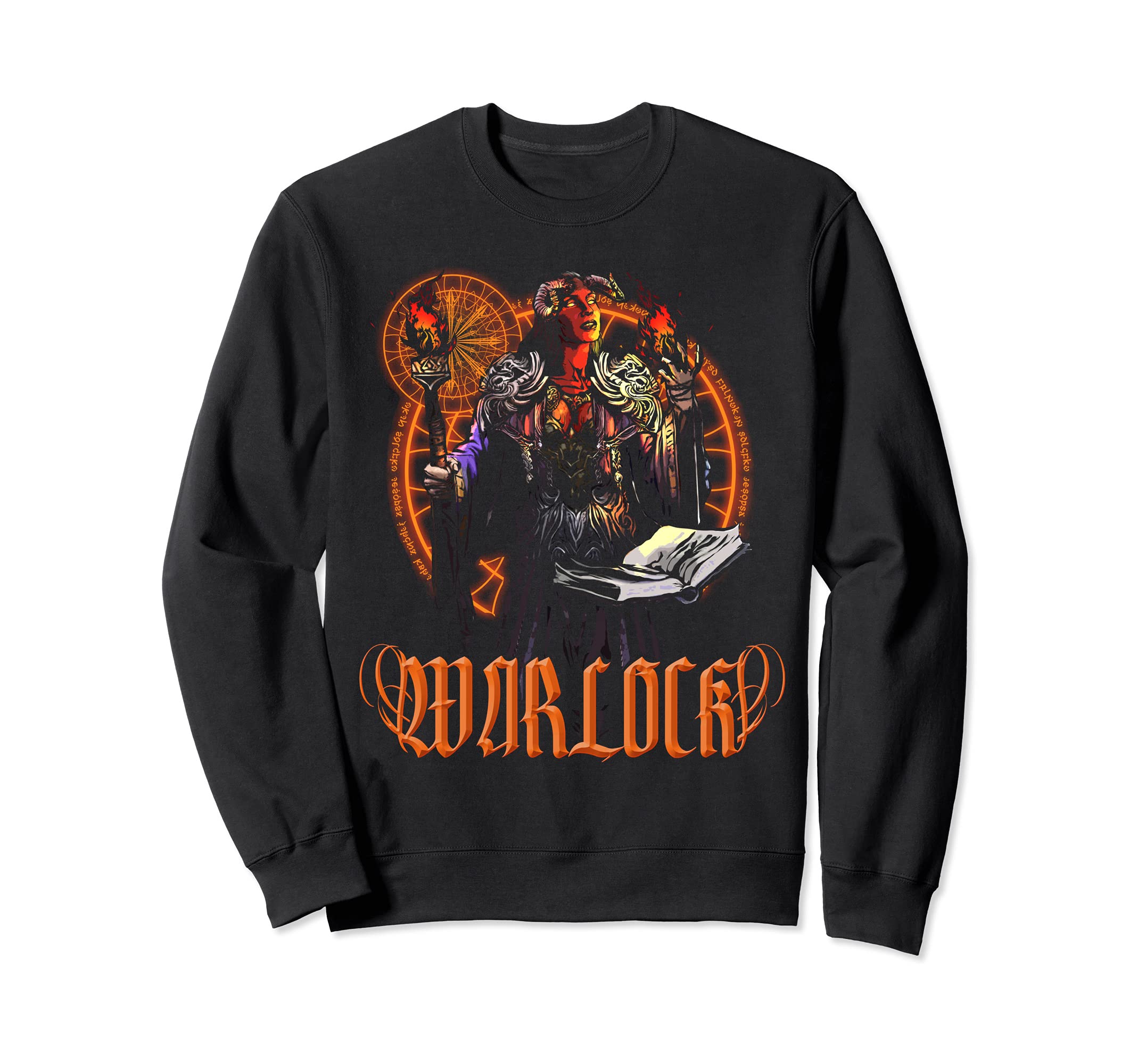Warlock Fantasy D20 RPG Adventure Roleplaying Tabletop Gamer Sweatshirt