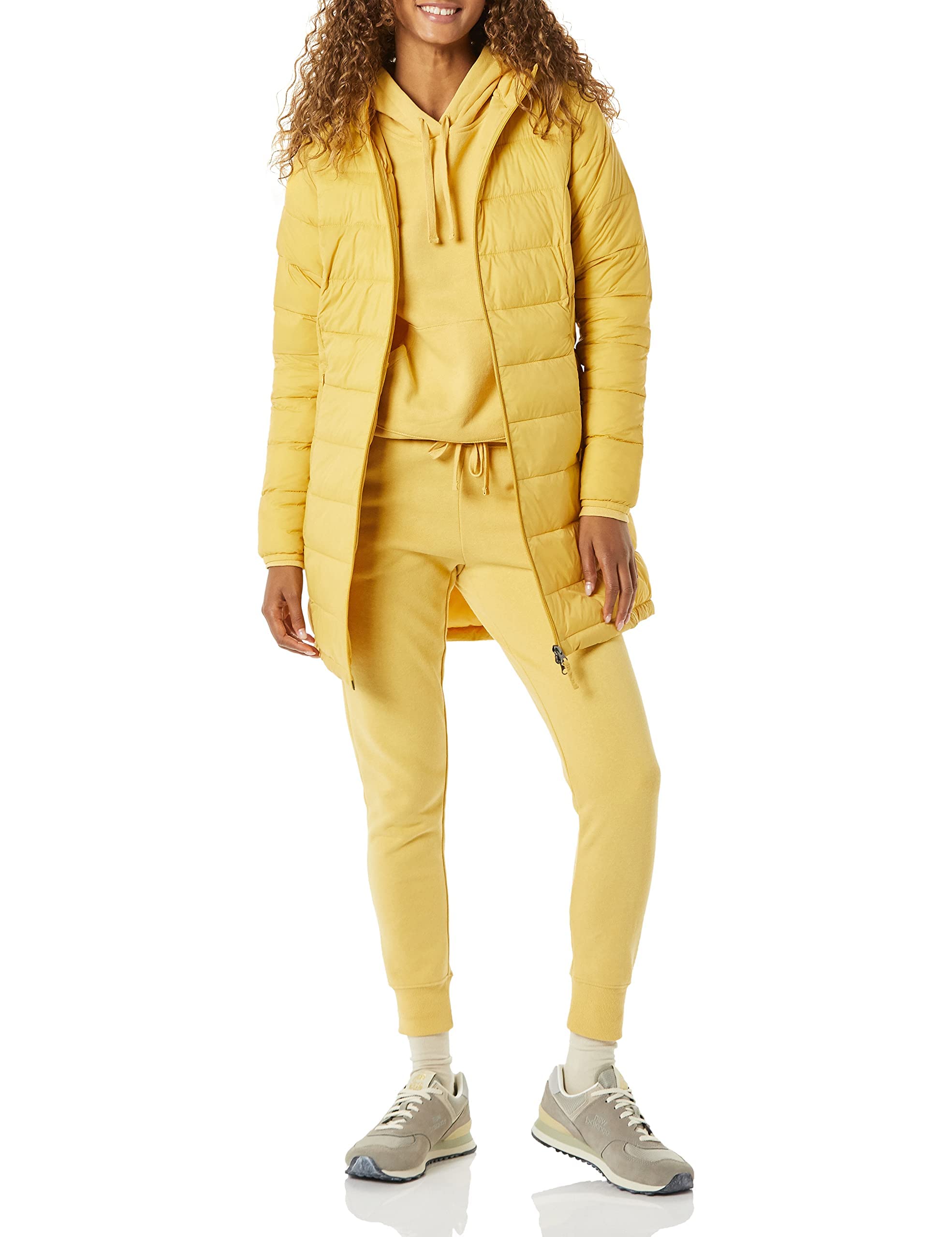 Photo 1 of Amazon Essentials Women's Lightweight Water-Resistant Hooded Puffer Coat (Available in Plus Size) 3X Dark Yellow