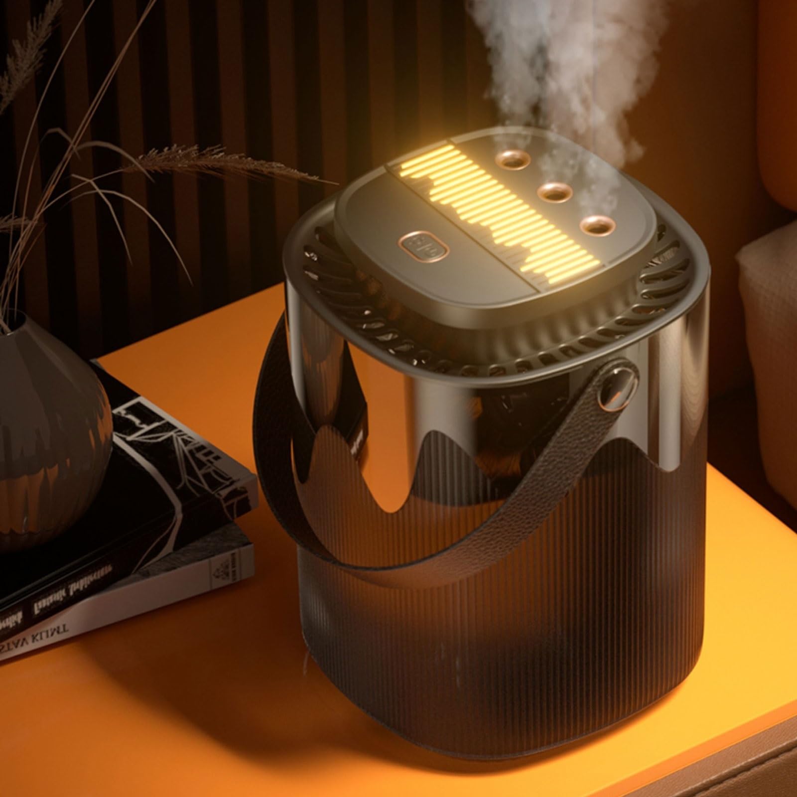 Humidificador Ultrasónico Humidificador de Aire de Escritorio, pulverizador silencioso doméstico, humidificador de Gran Capacidad de 3L, Apagado automático Humidificador de Aire