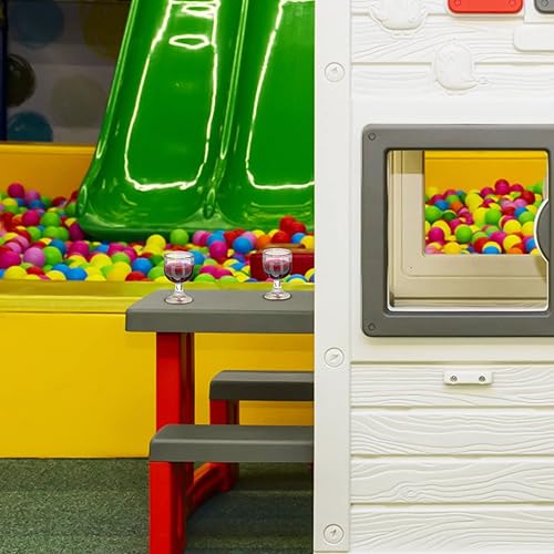 Miniatura 4 de LUOZZY Copas de vino para casa de muñecas, 1:12 en miniatura, modelo para casa de muñecas, mini accesorios de decoración de cocina