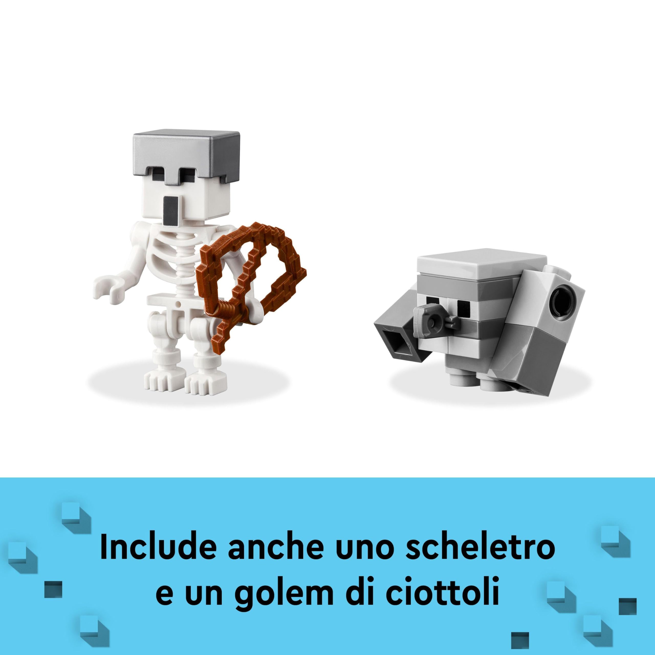 LEGO Minecraft Legends Resa dei Conti con il Divoratore, Set di Giochi per Bambini e Bambine da 8 Anni in su con Personaggi Popolari e Figure di Eroi, Giocattolo d'Azione, Regalo per i Fan 21257