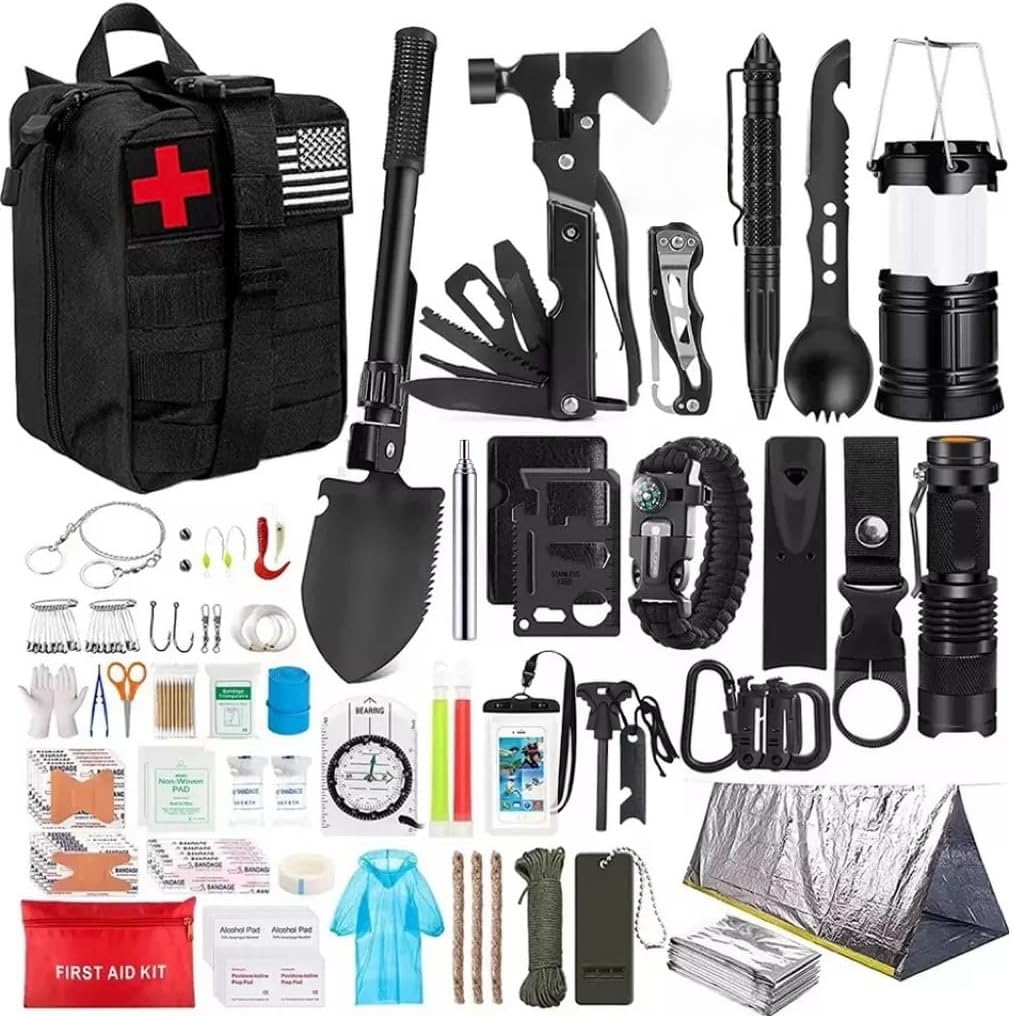 Outdoor Adventure Camping Equipment | Wilderness Survival First Aid Kit | 43-Piece Set | Can Be Used for Camping and Mountain Climbing