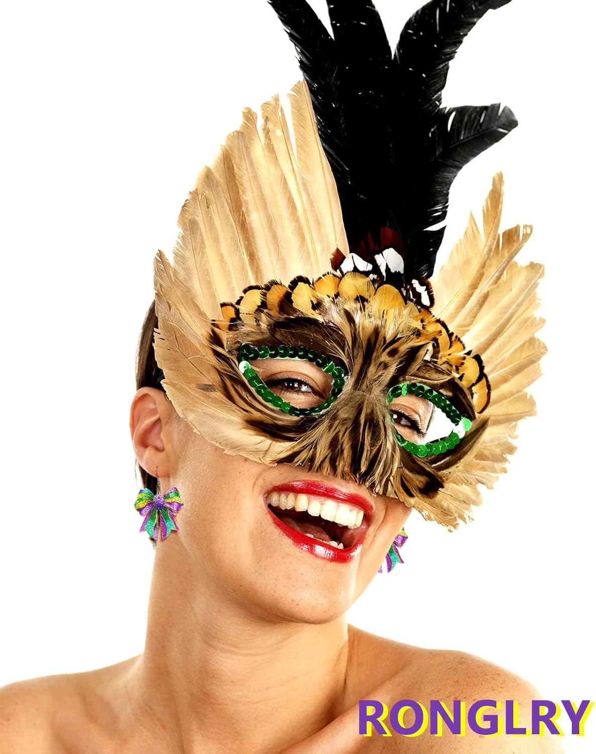 Ronglry Valentines Bow Earrings for Women Acrylic Glitter Pink Valentine’s Day Earrings for Women Valentines Outfits Accessories Gifts - Image 4