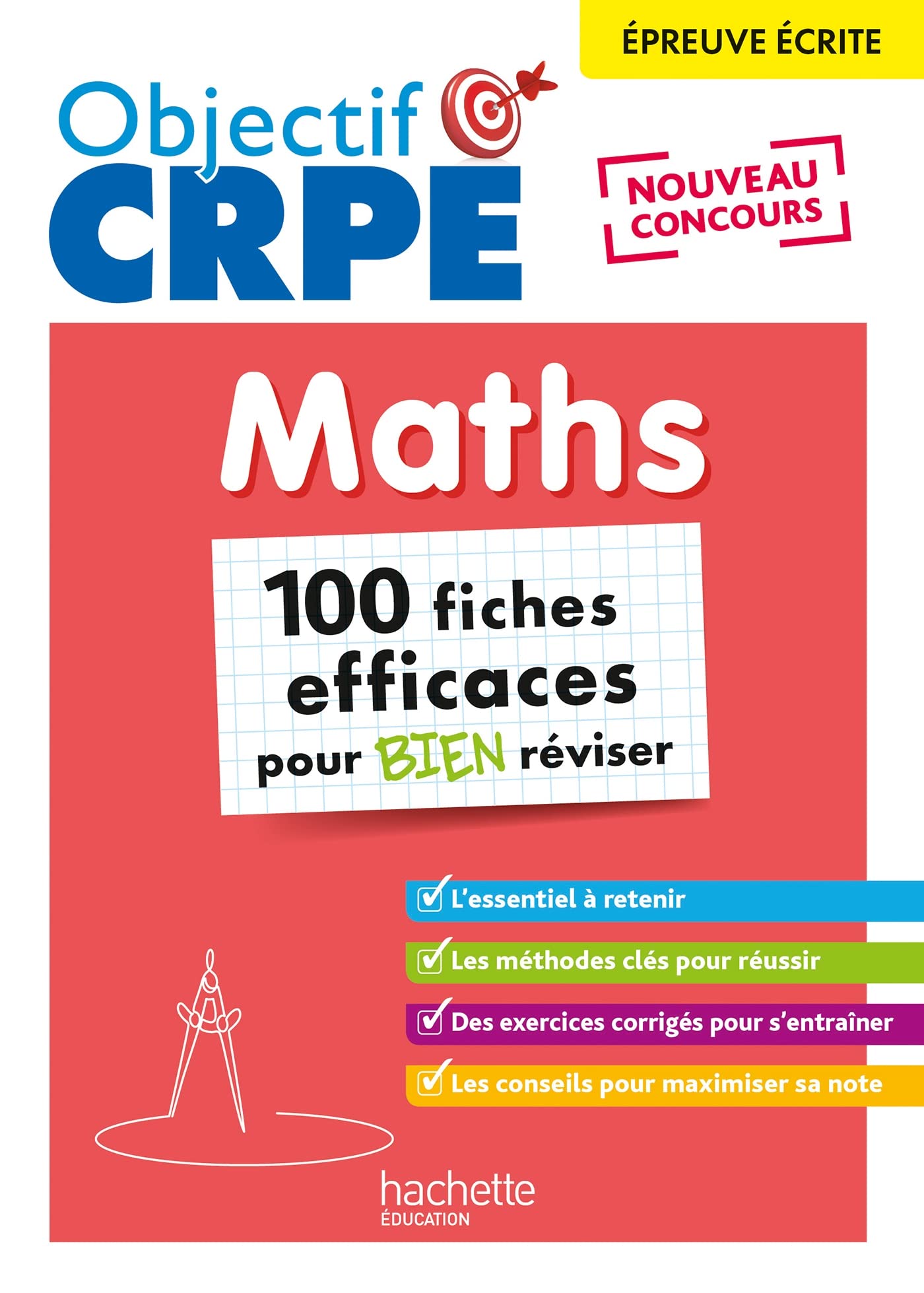 Objectif CRPE 2026 - Maths - 100 fiches pour bien réviser - ép. écrite d'admissibilité M2/L3: 100 fiches efficaces pour bien réviser
