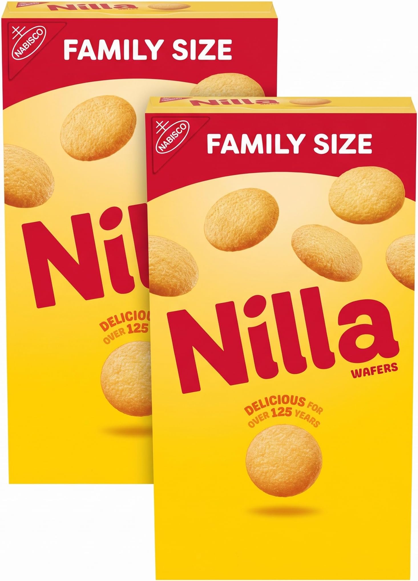 Wafers Cookies, Vanilla, 15 oz | Family Size | Pack of 2