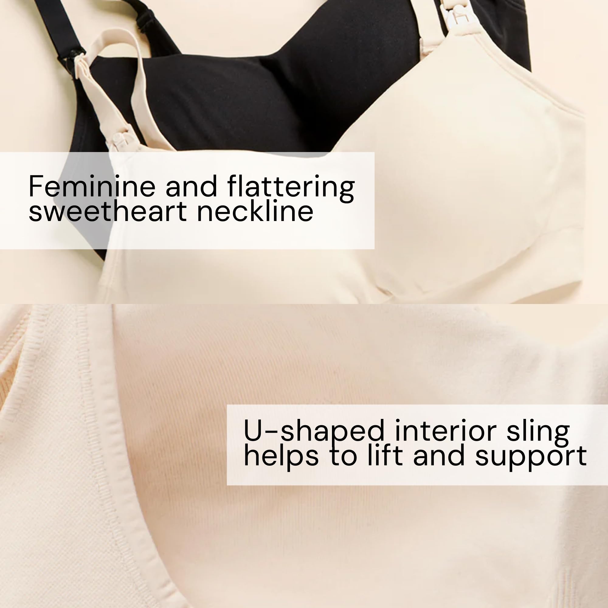 Bravado Designs Reggiseno da allattamento da donna per allattamento al seno, reggiseno premaman a balconcino di supporto senza cuciture senza ferretto