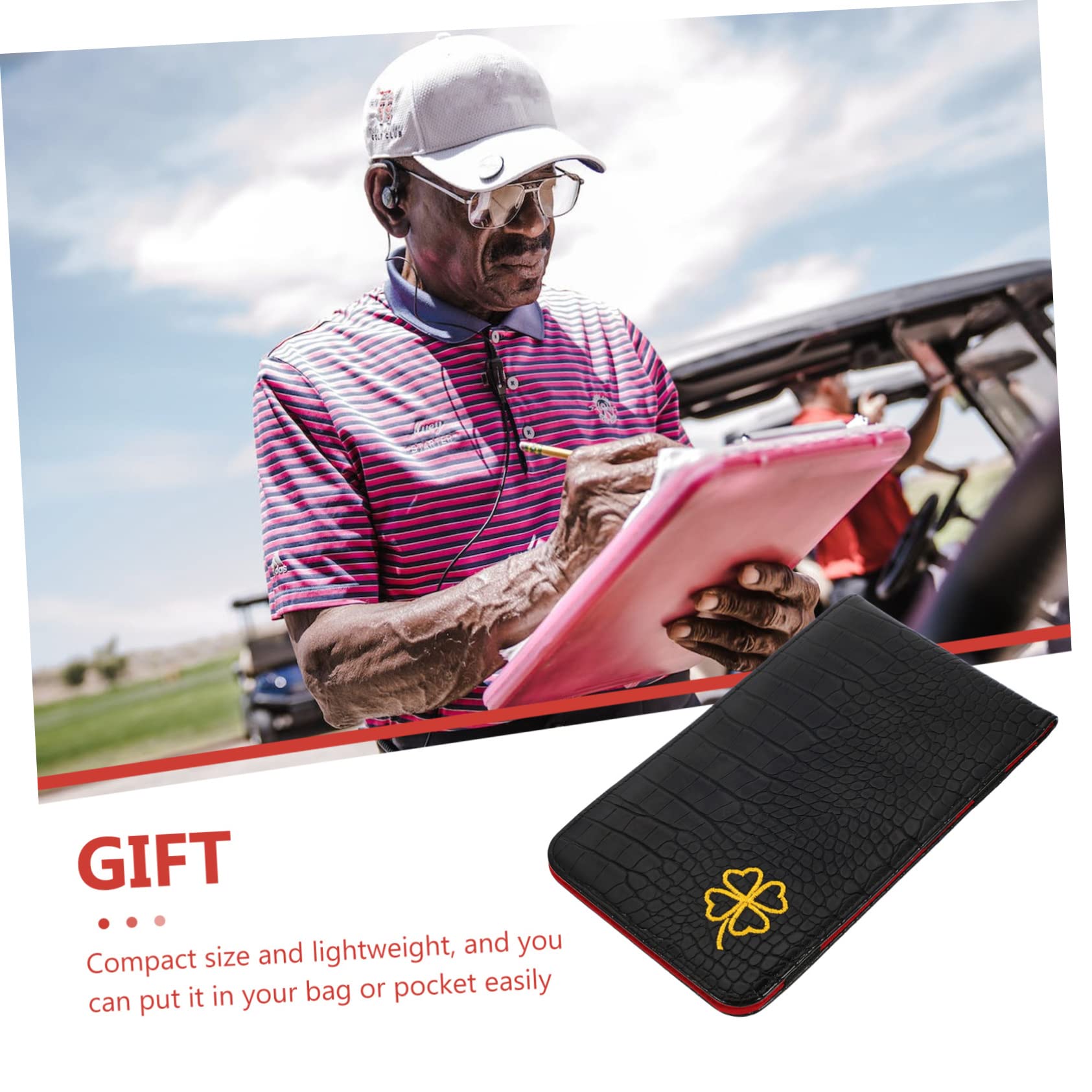 Mipcase Golf Scorecard Book Cover Golf Scorekeeper Stylish and Durable Scorecard Holder