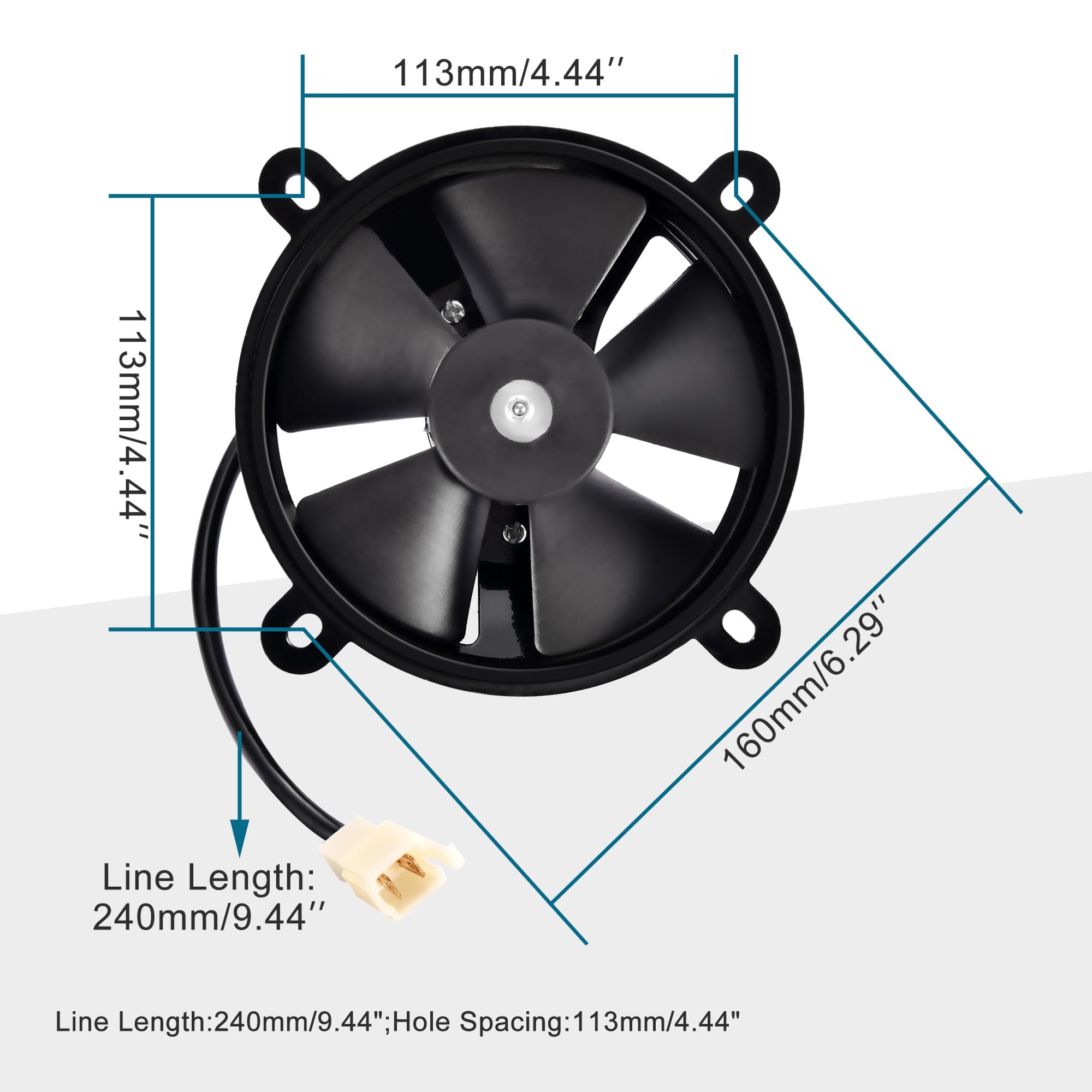 Ventilateur De Radiateur De Remplacement Pour ATV Quad 250cc - Pièce Cooling Pour Go Kart