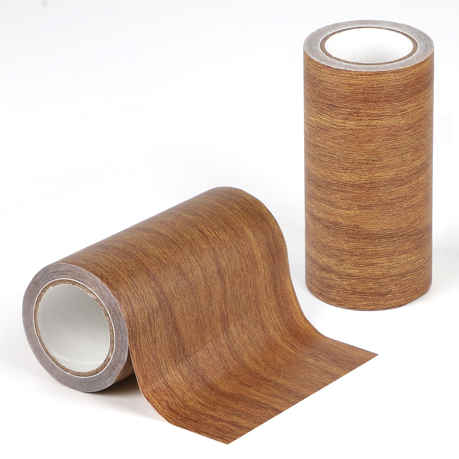 lalago Klebeband 15 cm (Braun) für Weichsockelleiste | Hochwertige Holz-Verarbeitung; Selbstklebend; Vielseitig einsetzbar für Türen, Wände, Möbel, Kratzerreparatur