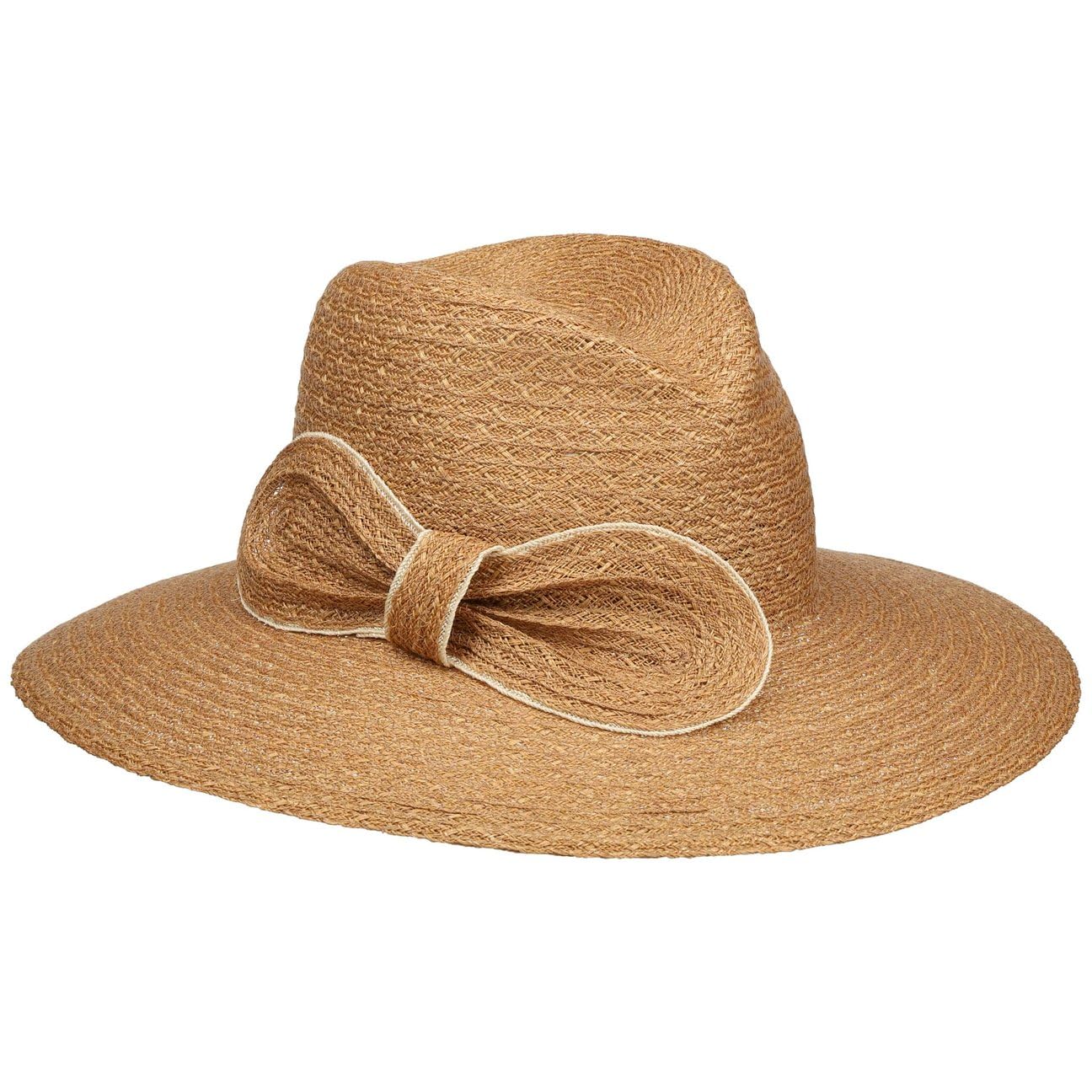 CAPPELLISHOP Hilary Cappello a Tesa Larga con Fiocco Prodotto in UE Donna Primavera Estate