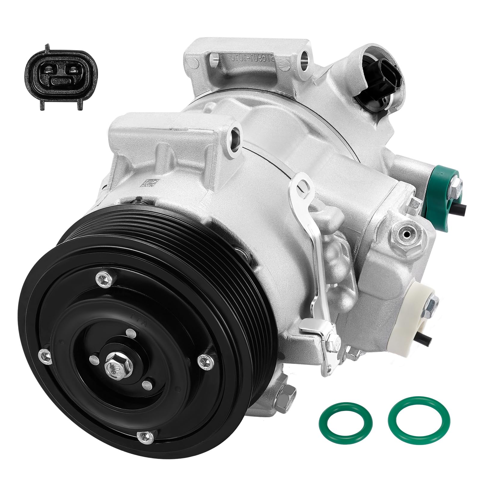 BDFHYK 158316 Air Conditioning A/C Compressor with Clutch Compatible with Toyota Corolla 2009-2012, Matrix 2009-2013, Compatible with Pontiac Vibe 1.8L 2.4L 2009-2010, Replace# 19184682