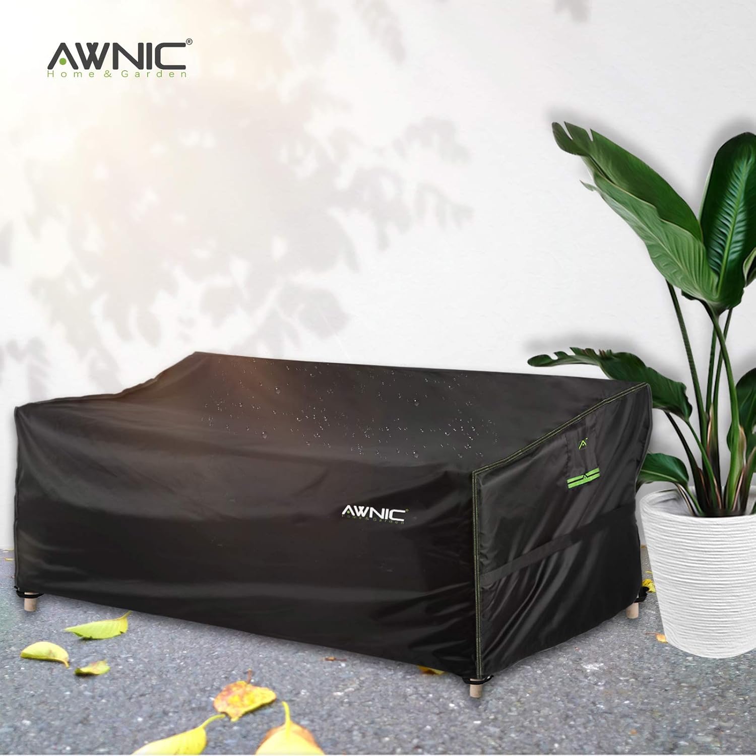 AWNIC Garden Sofa Cover 2 Seater Garden Furniture Covers Waterproof