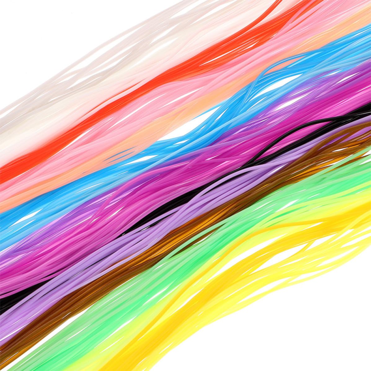 Cuerda de plástico de 1.8mm en 20 colores con acabado ecológico para DIY