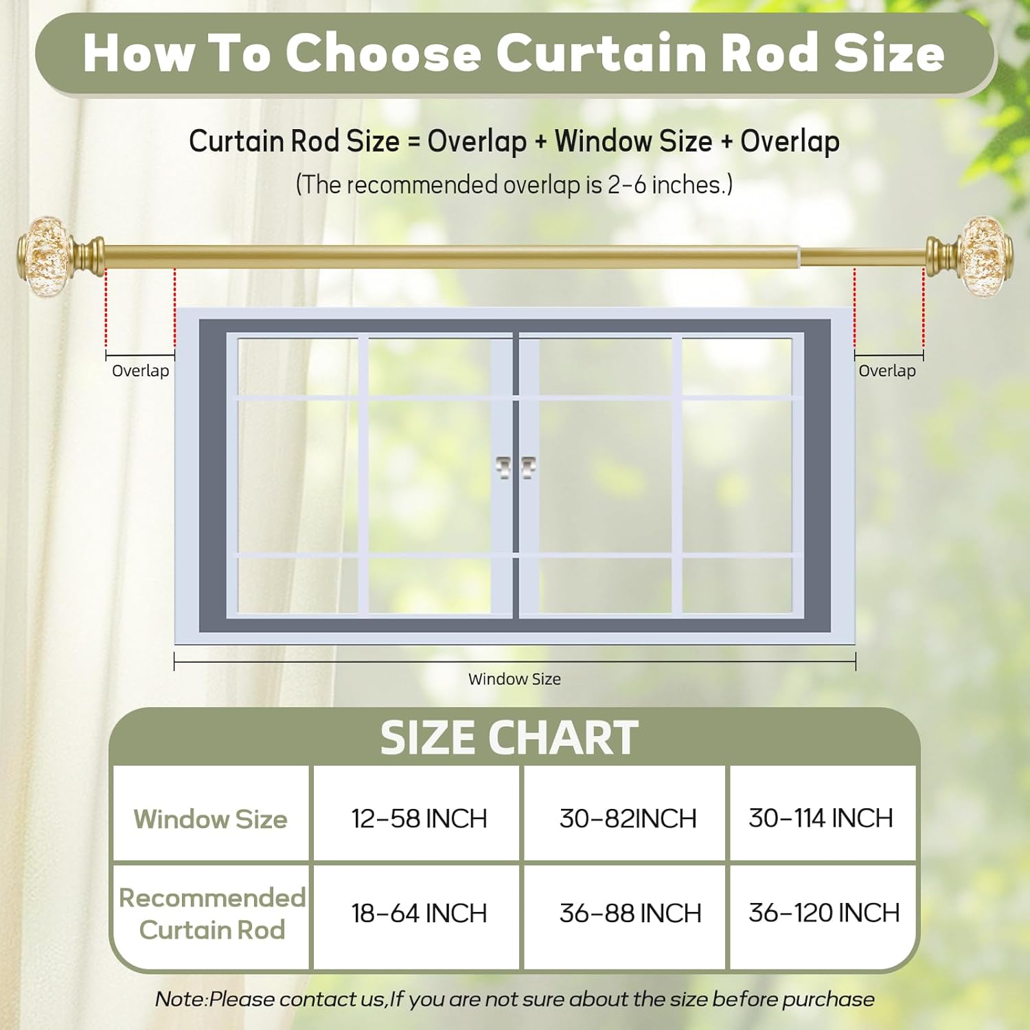 Gold Double Curtain Rod For Windows 28 to 48 Inch, 1 Inch Diameter Heavy-Duty Adjustable Dual Curtain Rod with Decorative Gold Foil Finials, Double Curtain Rod for Bedroom and Living Room