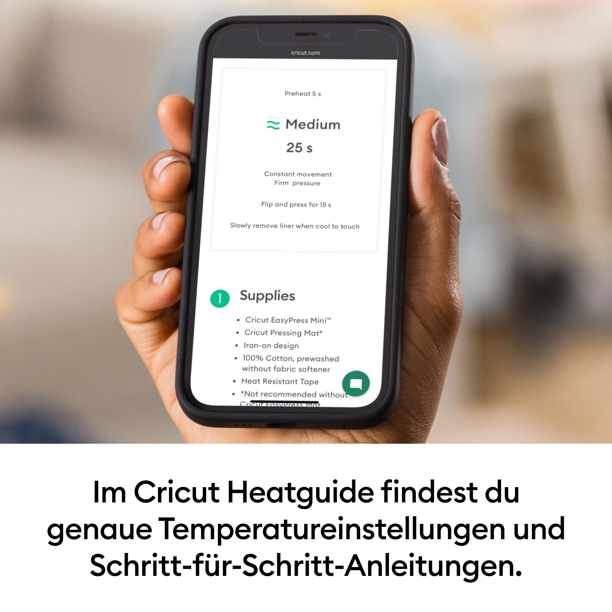 Cricut EasyPress Mini | Kompakte Wärmepresse zum Aufbügeln von Vinyl (HTV), Infusible Ink und Sublimation | Raspberry | 2026