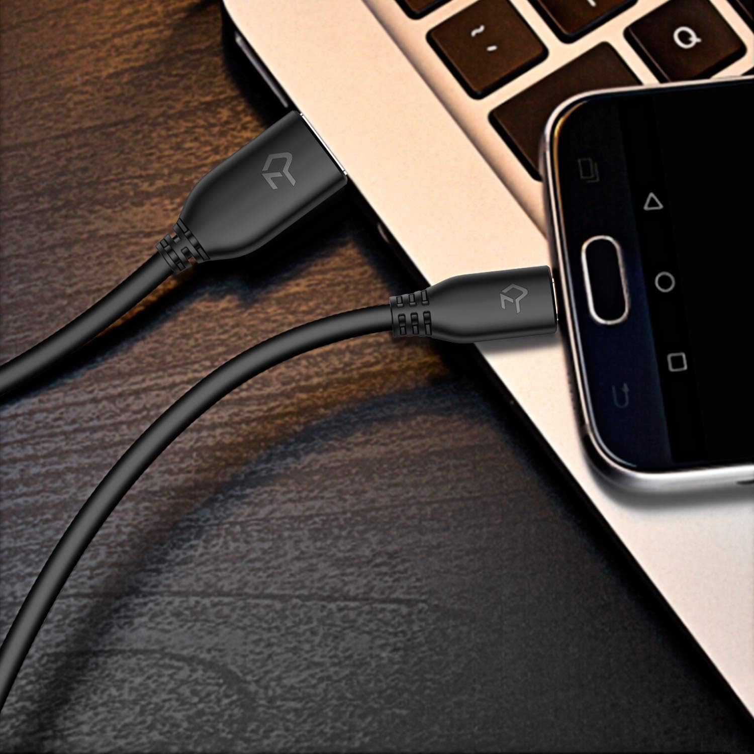 Rankie 3-Pack 3ft Micro USB Cable High Speed Data and Charging (Black)