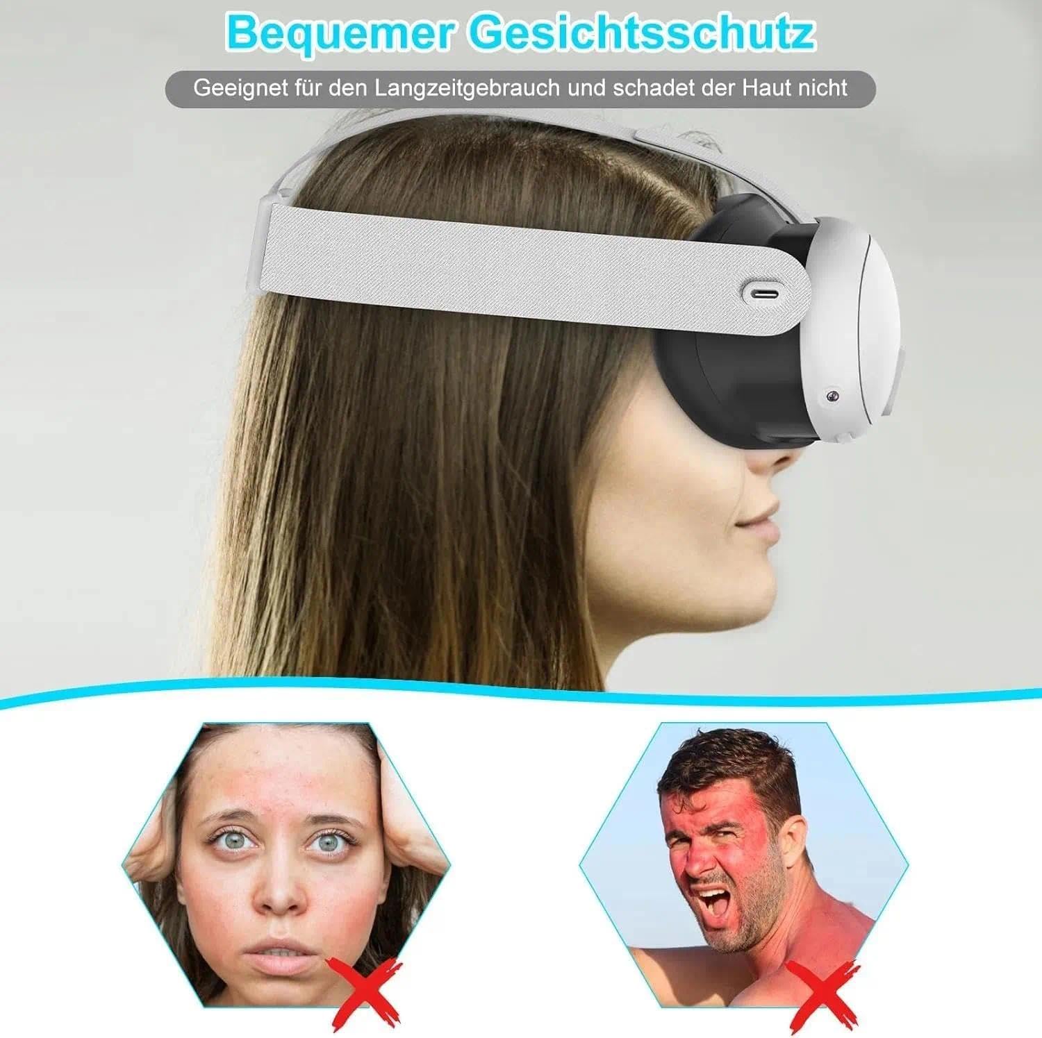 Silikonowa maska na oczy do Meta Quest 3, VR odporna na pot i światło, kompatybilna z Meta Quest 3, akcesoria do Quests 3, pomagają cieszyć się wciągającą wirtualną rzeczywistością