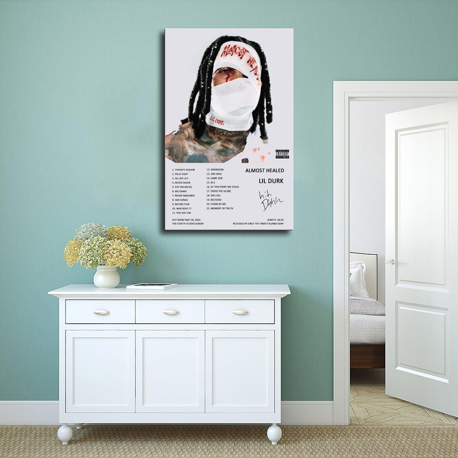 lil' black ポスター Amazon.co.jp: Lil Poster Durk Almost Healed 音楽アルバム