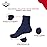 Diamond Star Diabetic Ankle Socks, Non-Binding Circulatory Doctor Approved Cushion Cotton Quarter Socks for Mens Womens 13-15 (12 Pairs Navy)