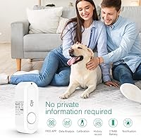 Vista 2 de ORIA Termómetro higrómetro inalámbrico, sensor de temperatura de humedad Bluetooth, termómetro higrómetro mejorado para interiores y exteriores