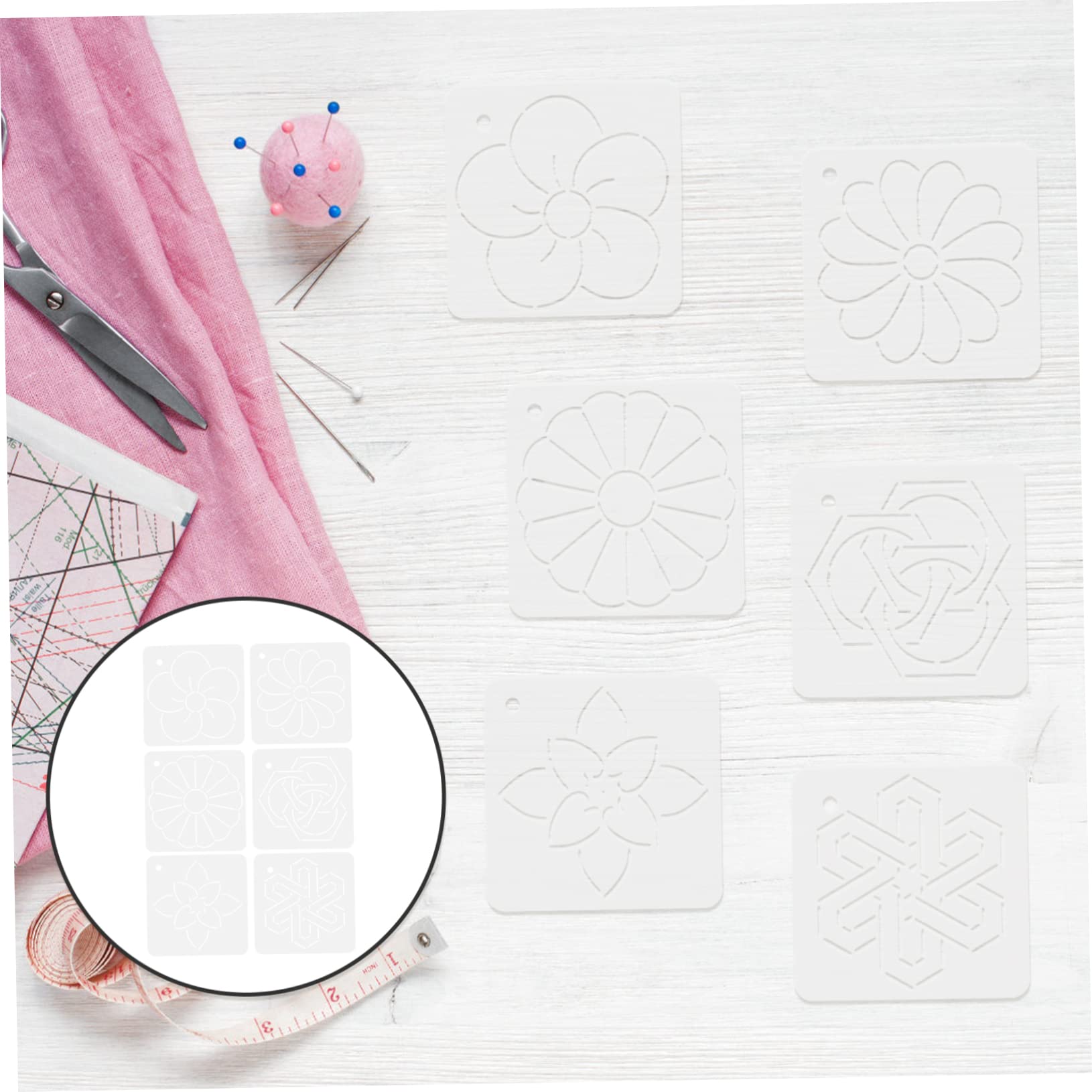 SHINEOFI 18pezzi Rulers Acrilici Per Patchwork Quilling e Accessori Per Design Per e Hobbisti