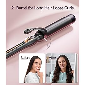 ORYNNE Curling Iron 1 1/2 Inch for Big Curls, 14 Heat Settings Big Barrel 1.5 Inch, Ceramic Large Barrel Curling Iron 1 1/2 Inch with Argan Oil Infused,