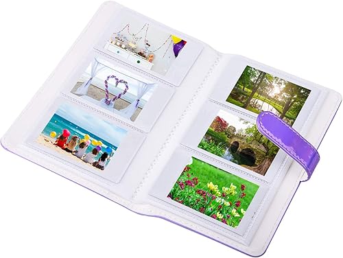 Miniatura 4 de Sunmns Cartera de piel sintética compatible con Fujifilm Instax Mini 11 9 8 90 8+ 26 7s película de cámara instantánea, Polaroid Snap Zip Z2300