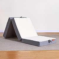 Sweetnight Tri-Fold Mattress 4 Inch Single: Portable Foldable Medium-Firm for RV, Camping, Guests with Washable Cover