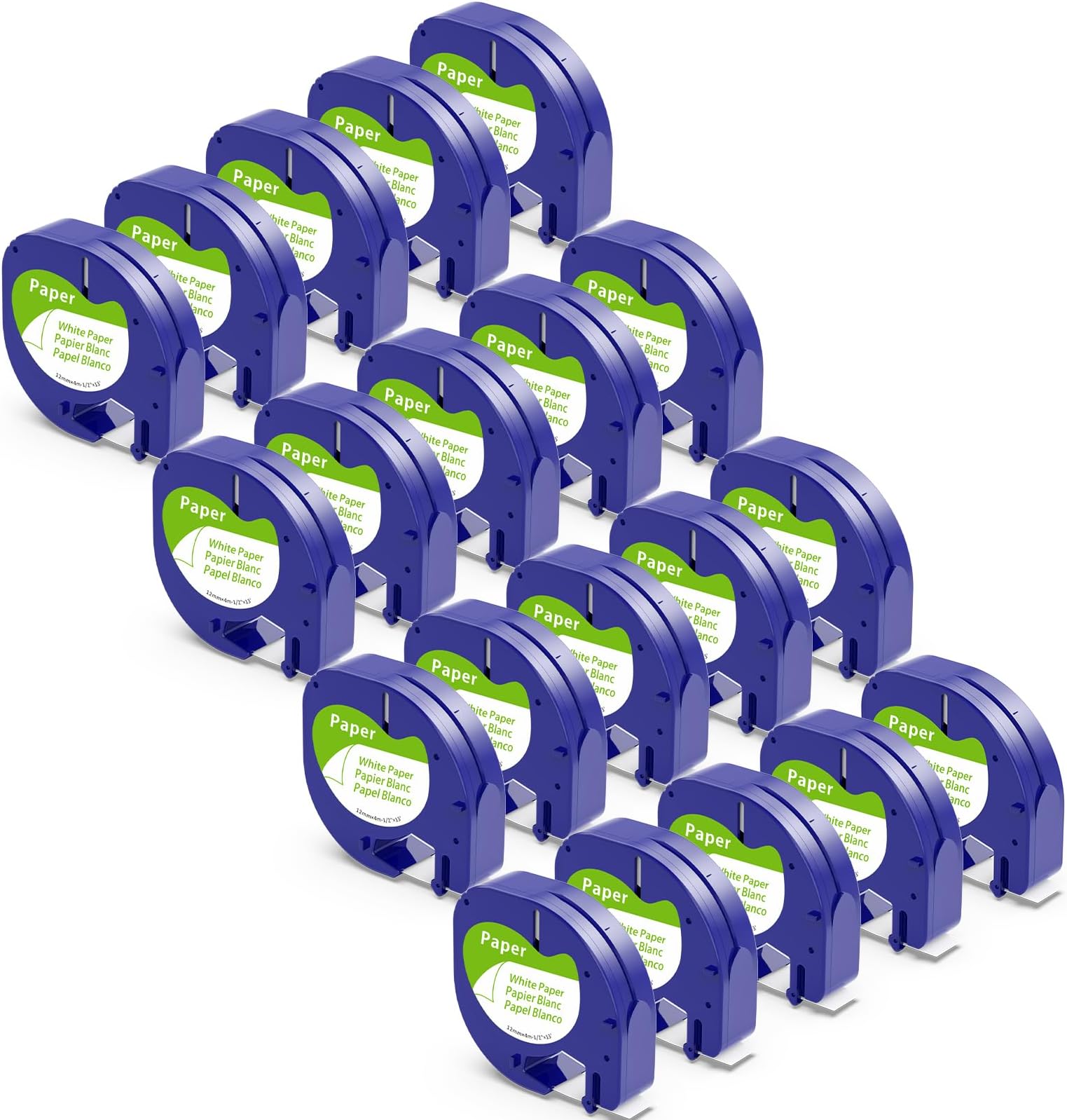 Label KINGDOM 20 Pack Replace for Dymo Label Maker Refills Compatible with Dymo Label Tape 91330 10697 Refills, Lt Paper Self-Adhesive Labeling Tape for Labeler LT-100T LT-100H LT200B Plus QX50