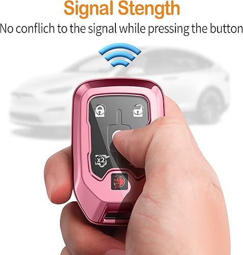 Miniatura 7 de Sindeda Funda para llavero Chevrolet con llavero de TPU de protección completa, funda para llave compatible con Chevy GMC Silverado Suburban Tahoe