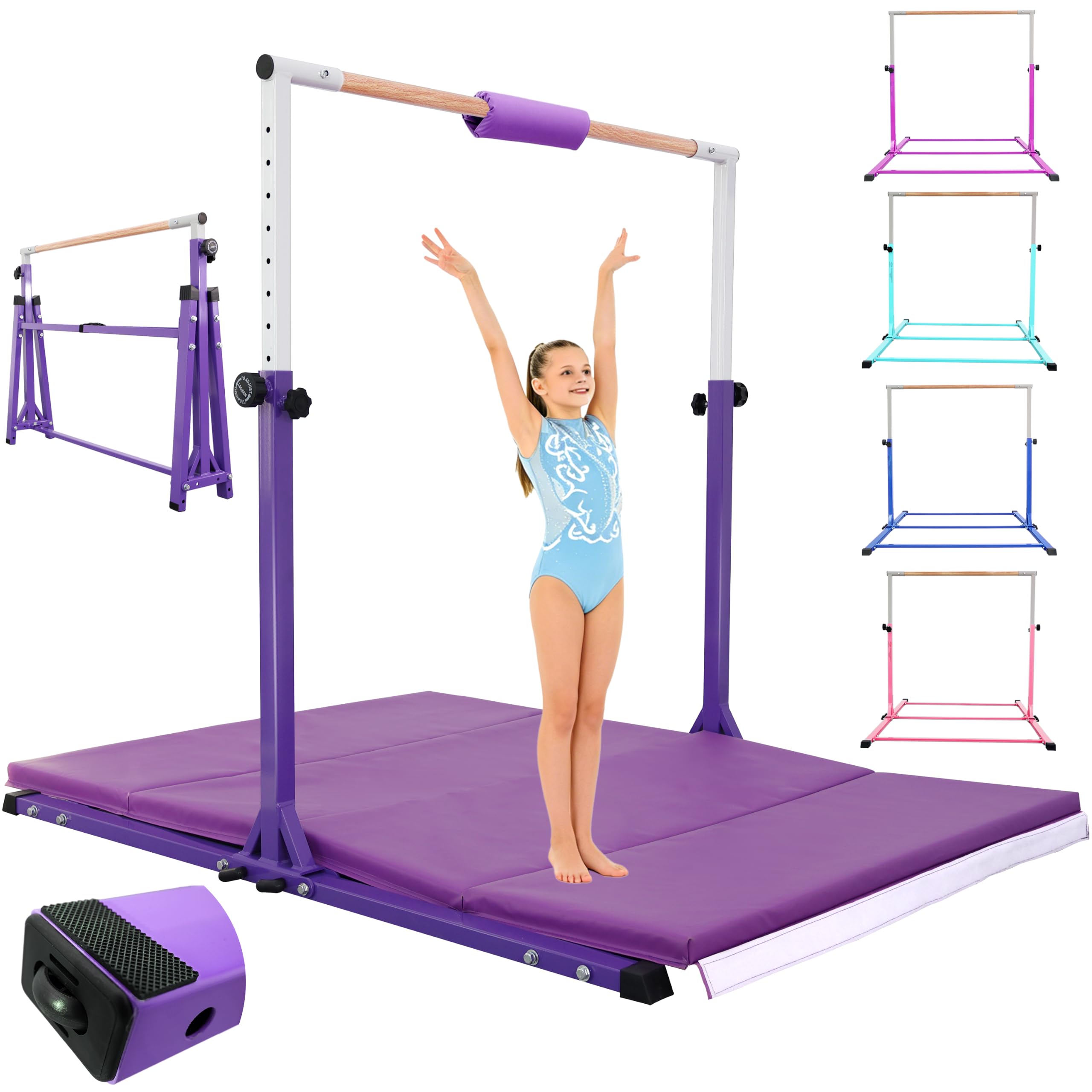 Seliyoo Gymnastics Bar for Kids Teenagers Ages 3-18