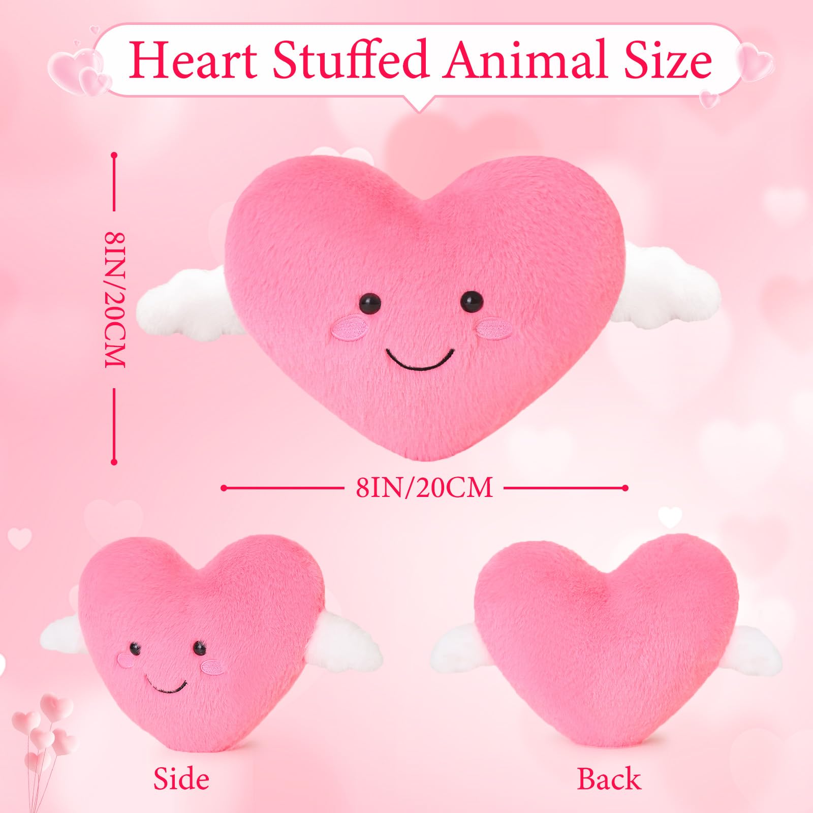 Amazon.co.jp: Finebee ピンクハートぬいぐるみ かわいいハート
